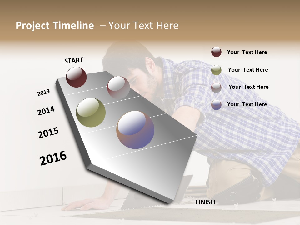 Construction Tool Trowel PowerPoint Template