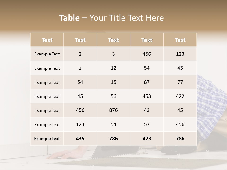 Construction Tool Trowel PowerPoint Template
