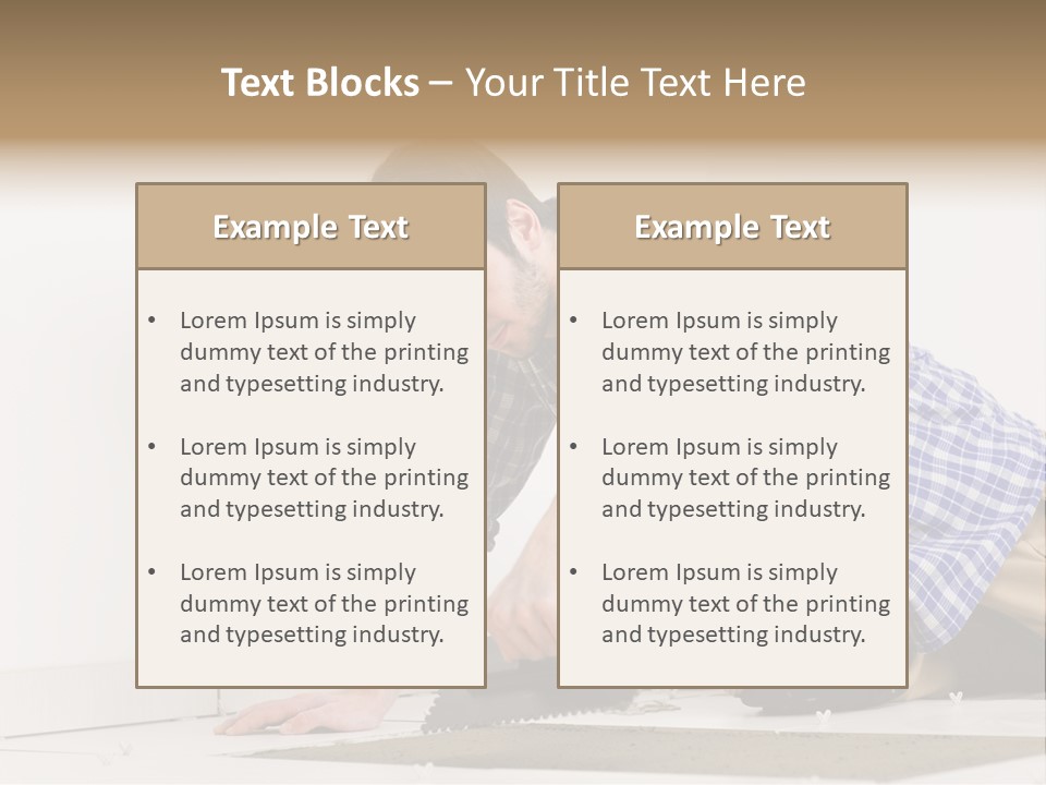 Construction Tool Trowel PowerPoint Template