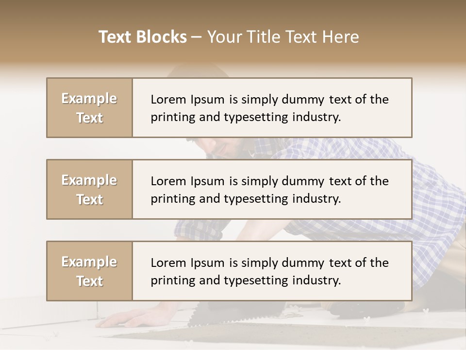 Construction Tool Trowel PowerPoint Template