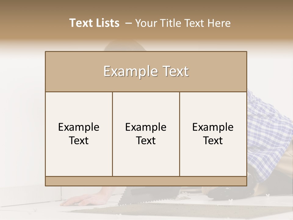 Construction Tool Trowel PowerPoint Template