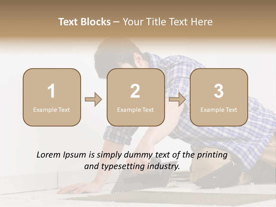 Construction Tool Trowel PowerPoint Template