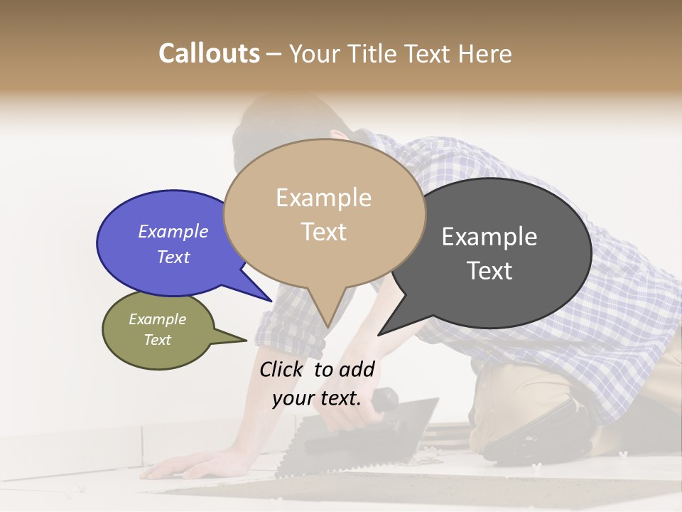 Construction Tool Trowel PowerPoint Template