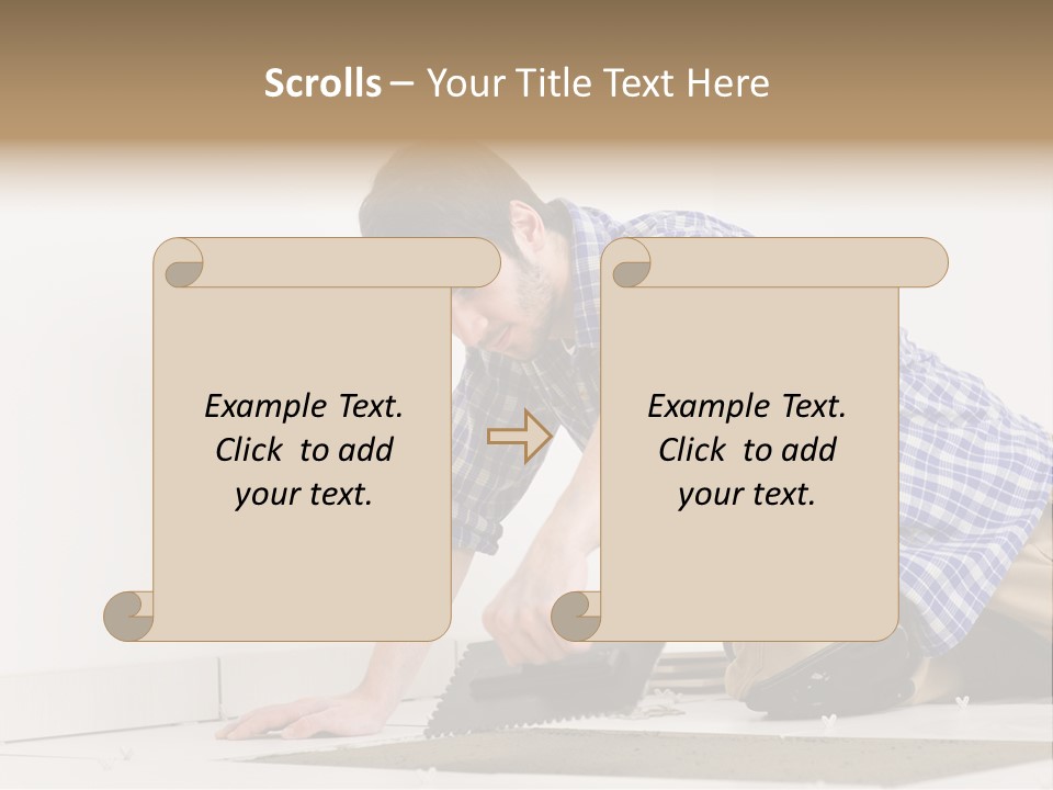 Construction Tool Trowel PowerPoint Template