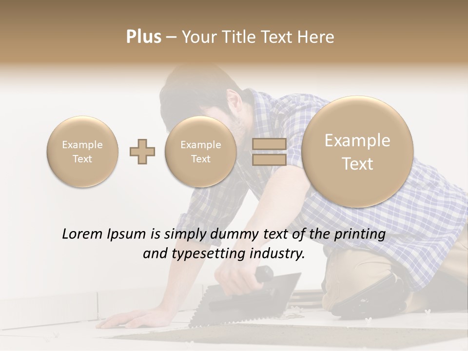 Construction Tool Trowel PowerPoint Template