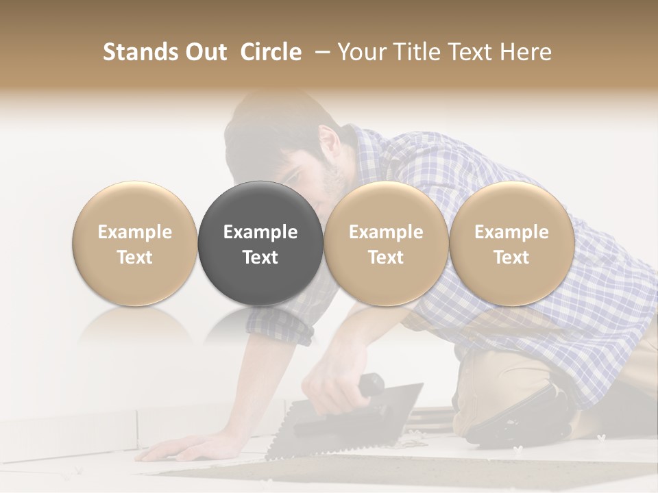 Construction Tool Trowel PowerPoint Template