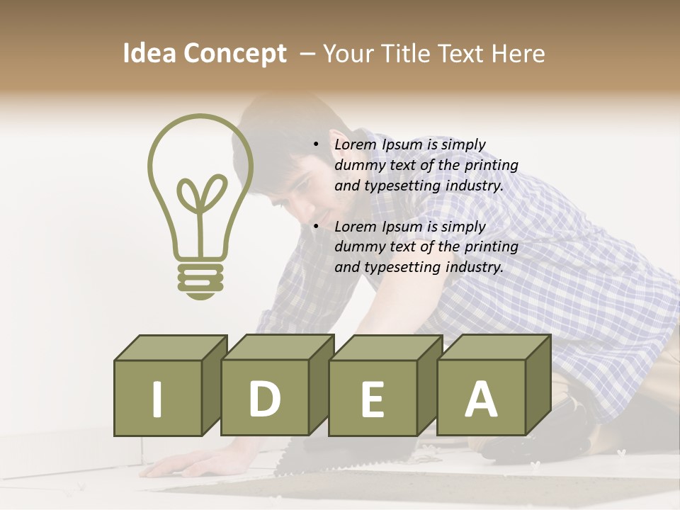 Construction Tool Trowel PowerPoint Template