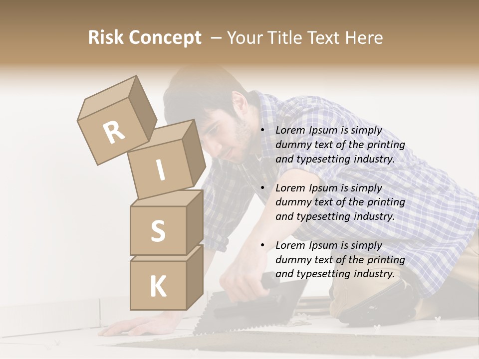 Construction Tool Trowel PowerPoint Template