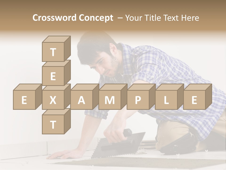 Construction Tool Trowel PowerPoint Template
