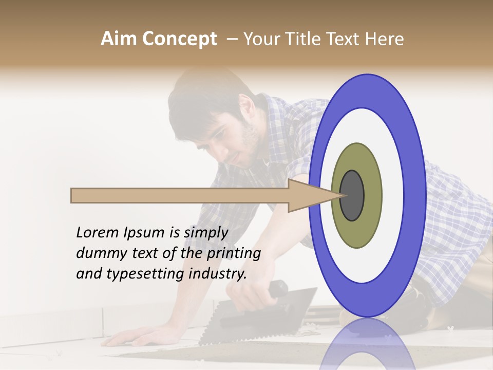 Construction Tool Trowel PowerPoint Template