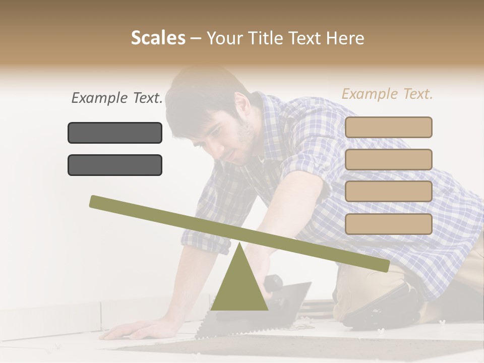 Construction Tool Trowel PowerPoint Template