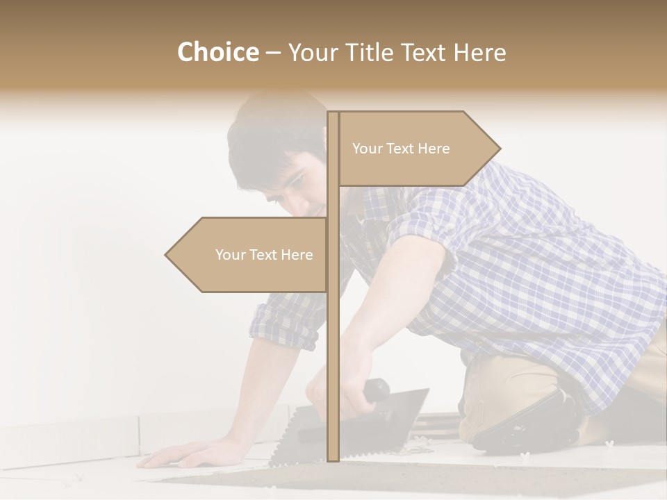 Construction Tool Trowel PowerPoint Template