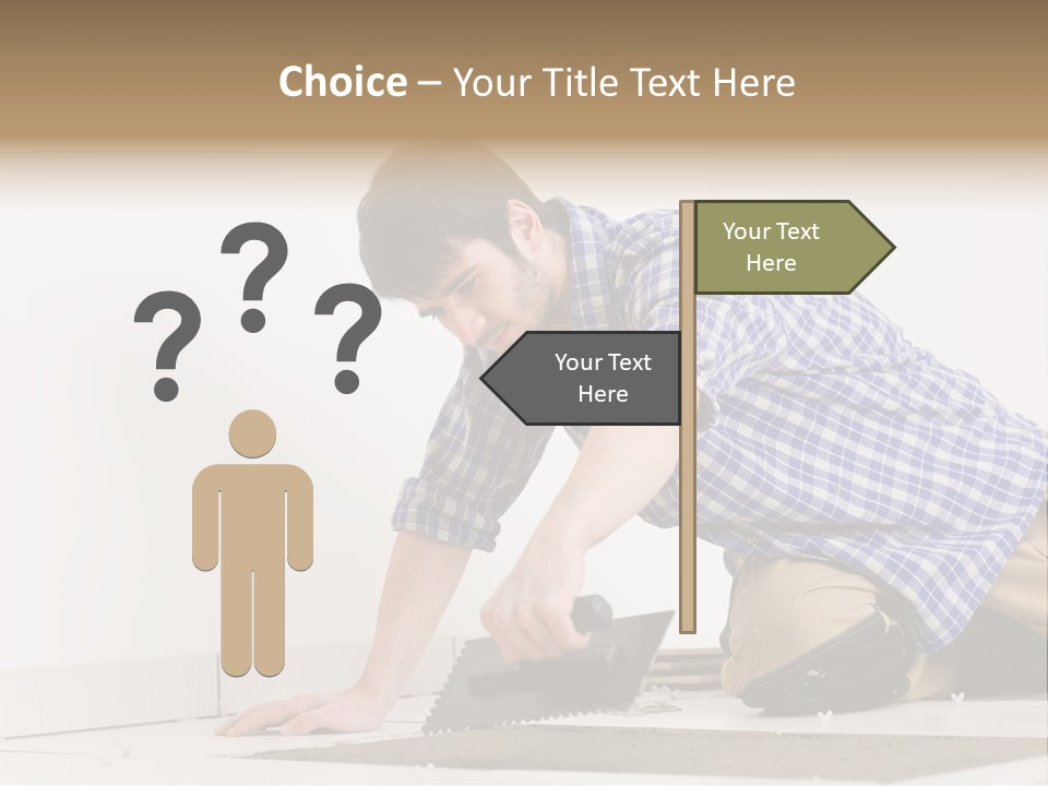 Construction Tool Trowel PowerPoint Template
