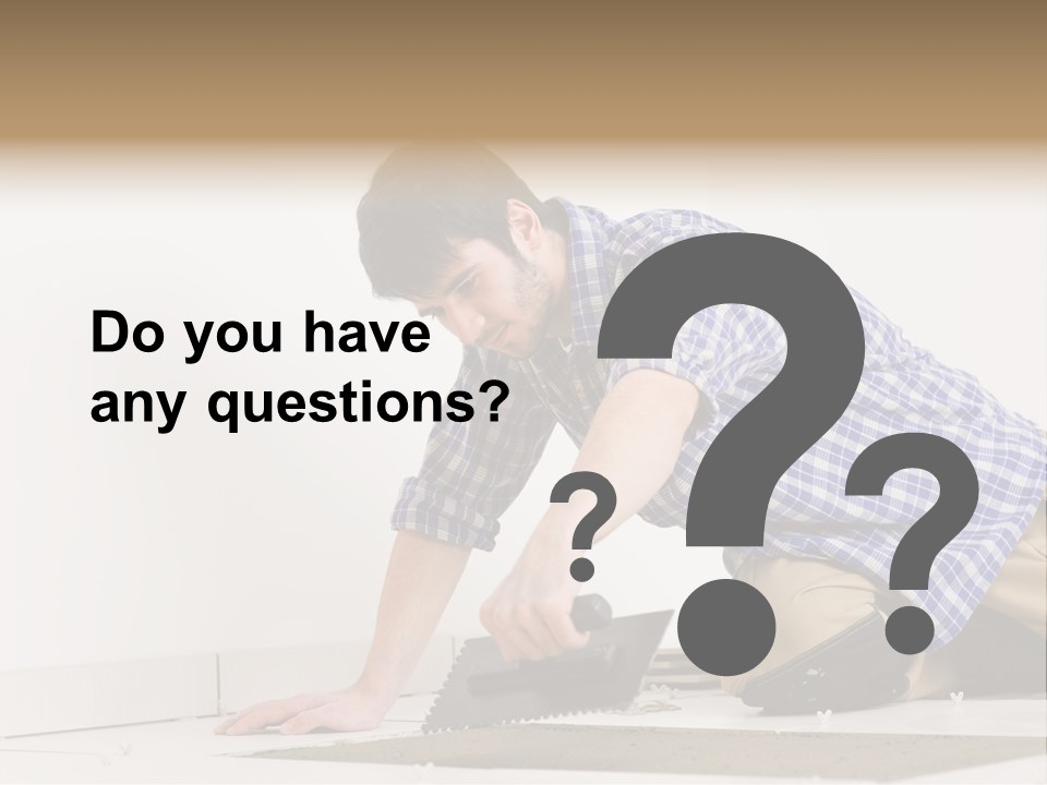 Construction Tool Trowel PowerPoint Template