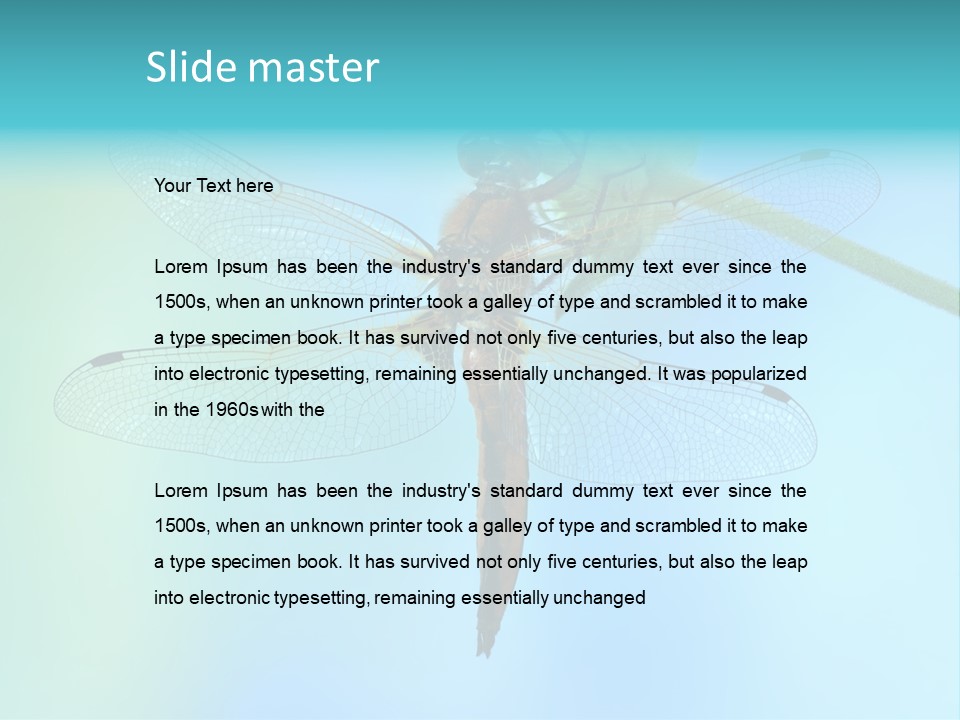 Invertebrates Macro Plant PowerPoint Template