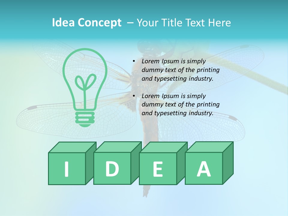 Invertebrates Macro Plant PowerPoint Template