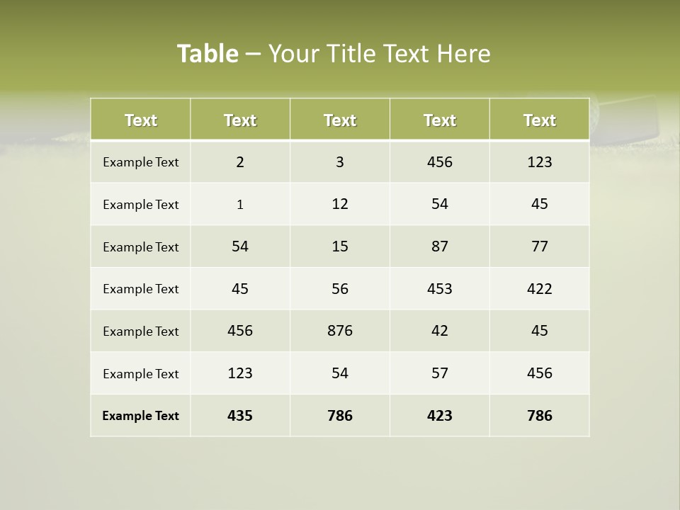 Pursuit Ball Unrecognizable PowerPoint Template