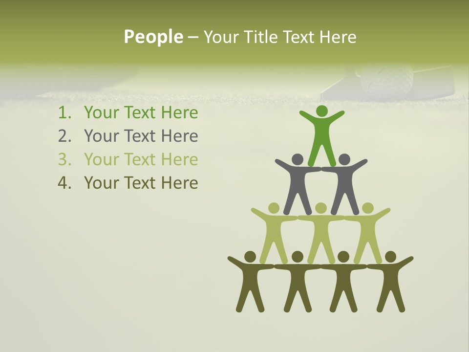 Pursuit Ball Unrecognizable PowerPoint Template