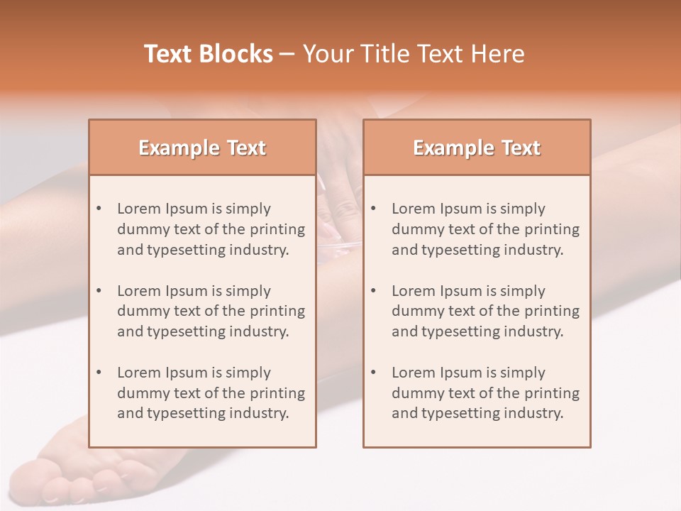 Heel Arms Fingers PowerPoint Template