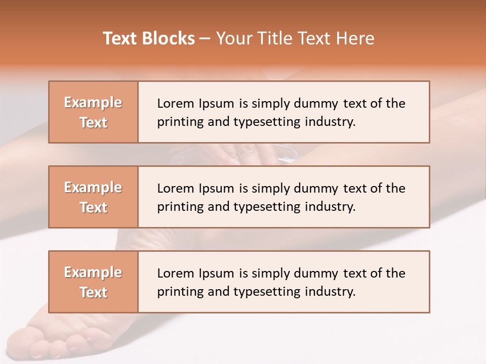 Heel Arms Fingers PowerPoint Template