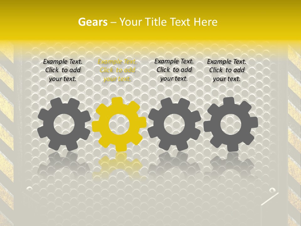 Bracket Dot Plate PowerPoint Template