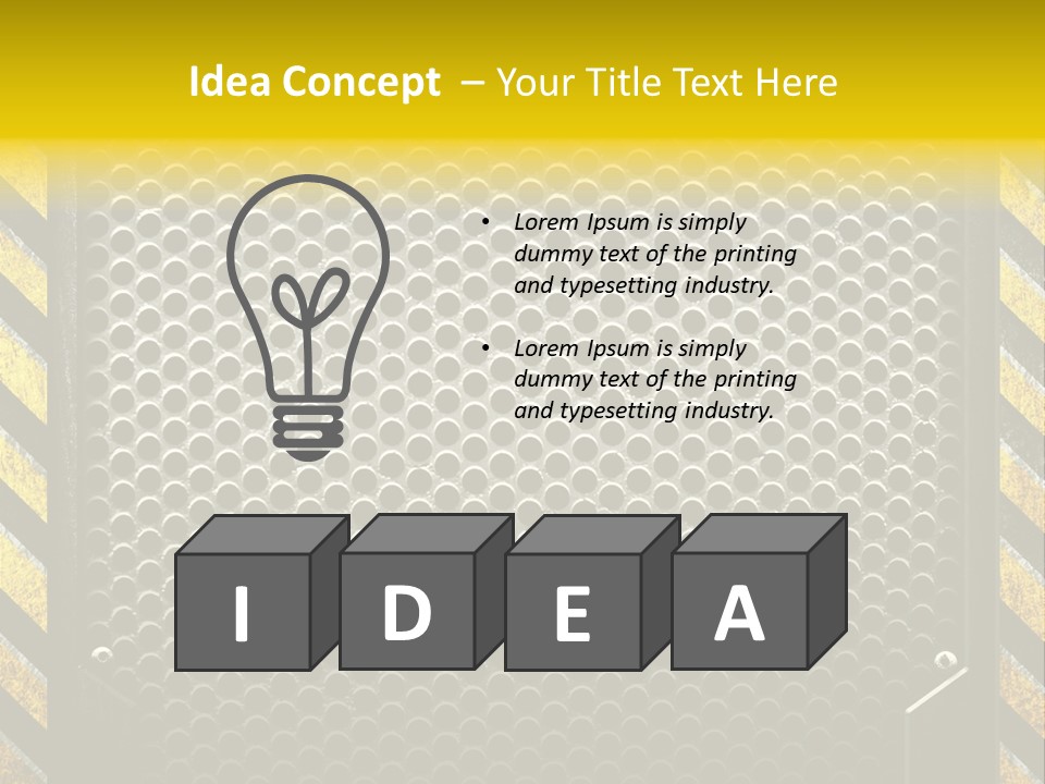 Bracket Dot Plate PowerPoint Template