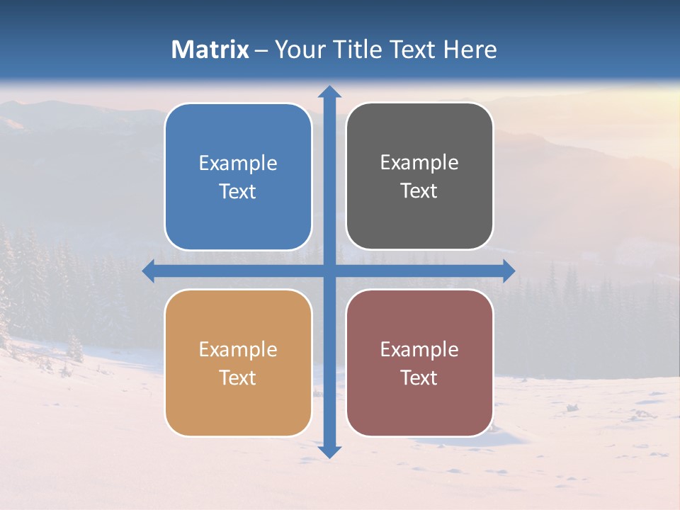 Background Wintry Sunlight PowerPoint Template