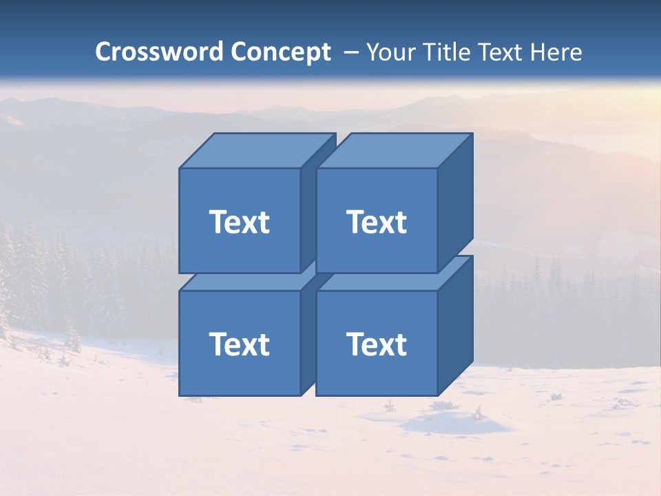 Background Wintry Sunlight PowerPoint Template