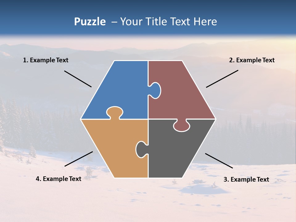 Background Wintry Sunlight PowerPoint Template