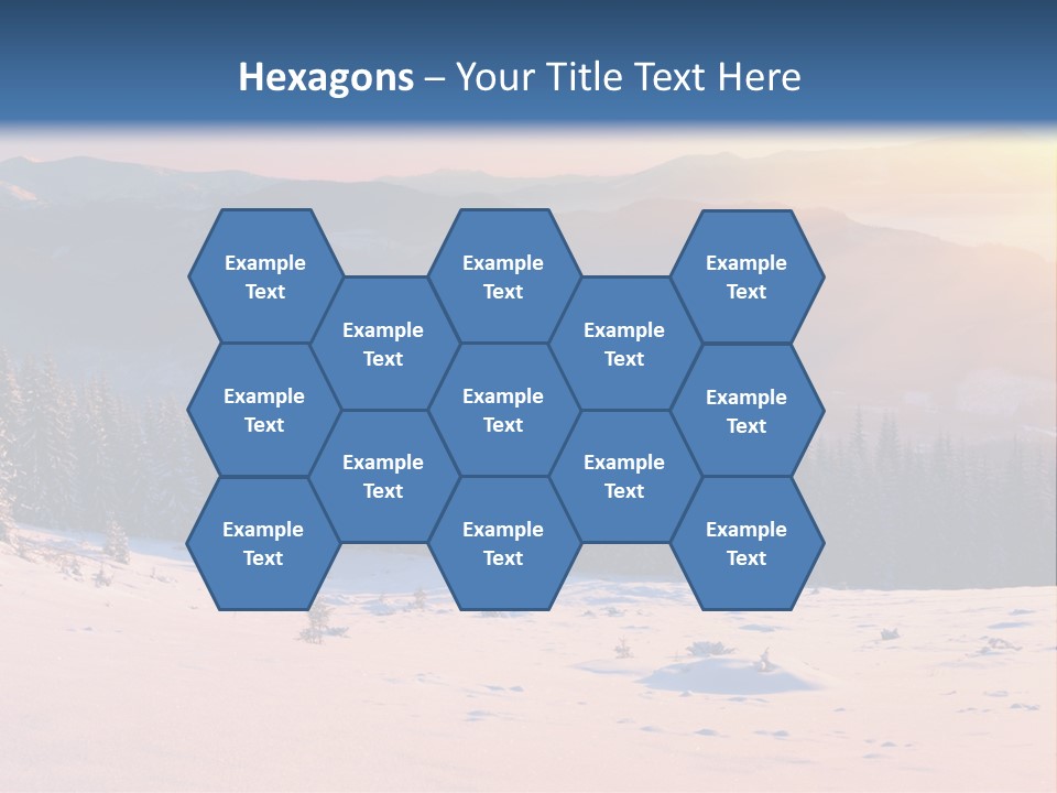 Background Wintry Sunlight PowerPoint Template