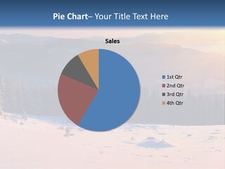 Background Wintry Sunlight PowerPoint Template