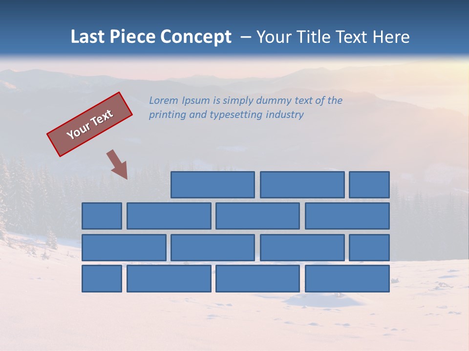 Background Wintry Sunlight PowerPoint Template