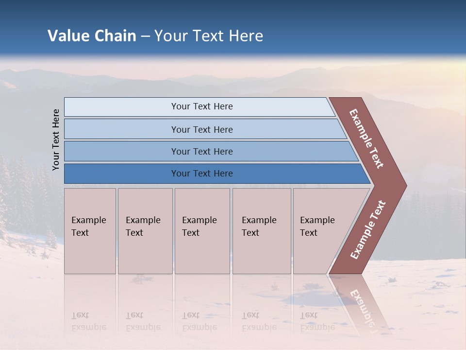 Background Wintry Sunlight PowerPoint Template