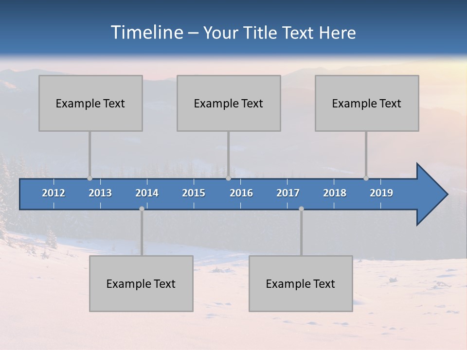Background Wintry Sunlight PowerPoint Template