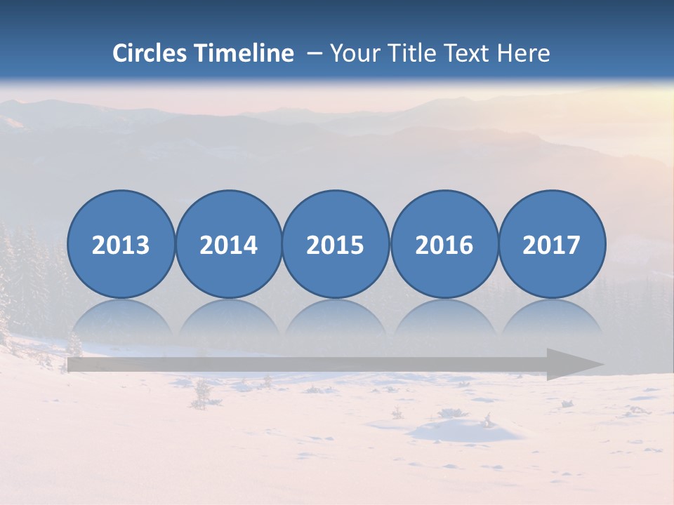 Background Wintry Sunlight PowerPoint Template