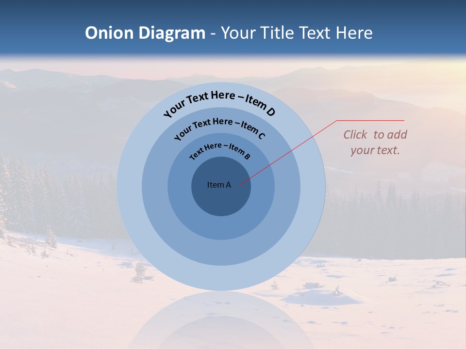 Background Wintry Sunlight PowerPoint Template