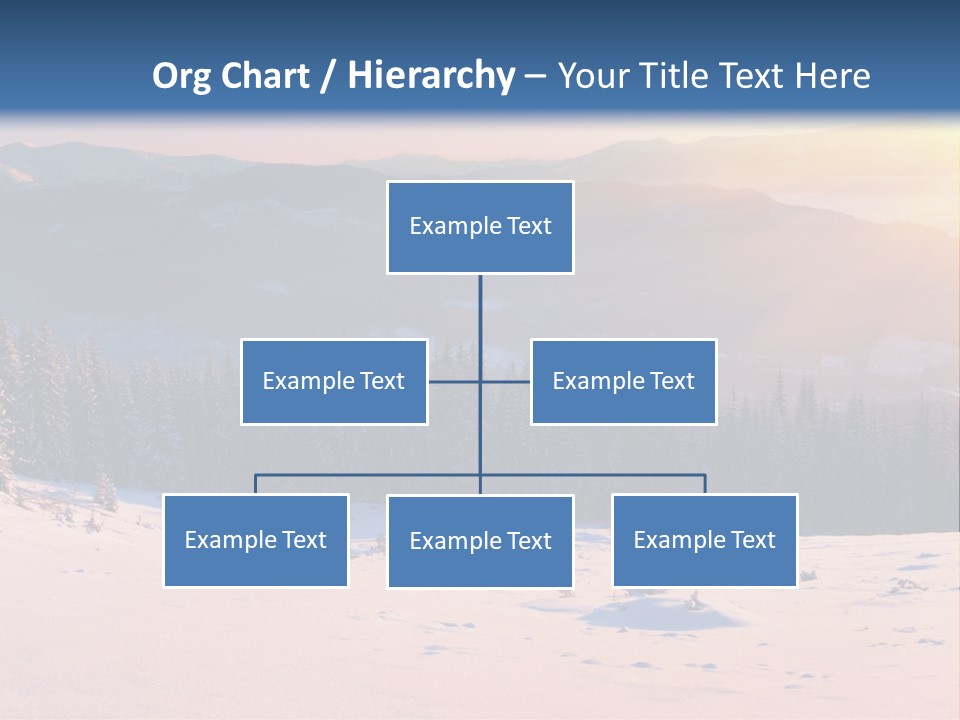 Background Wintry Sunlight PowerPoint Template