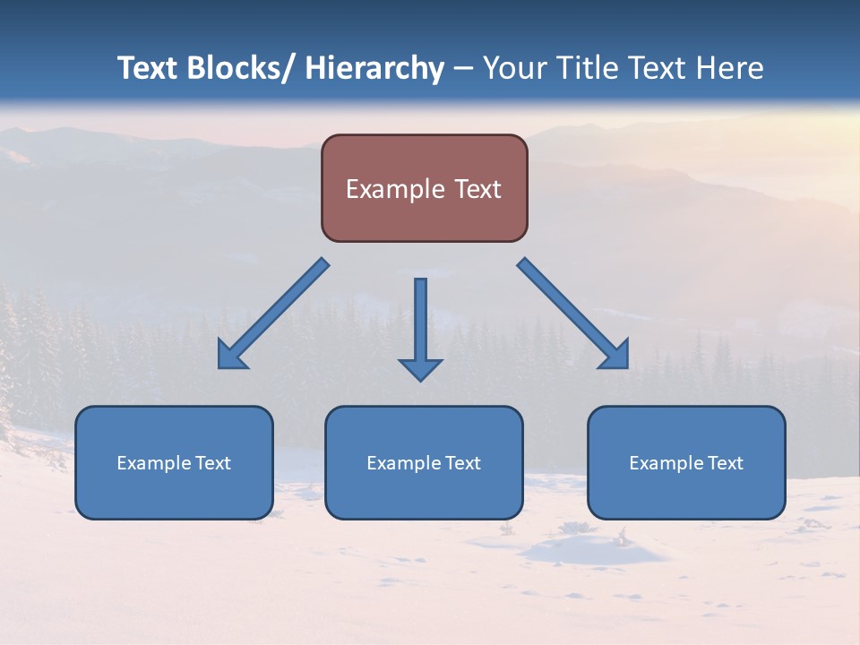 Background Wintry Sunlight PowerPoint Template