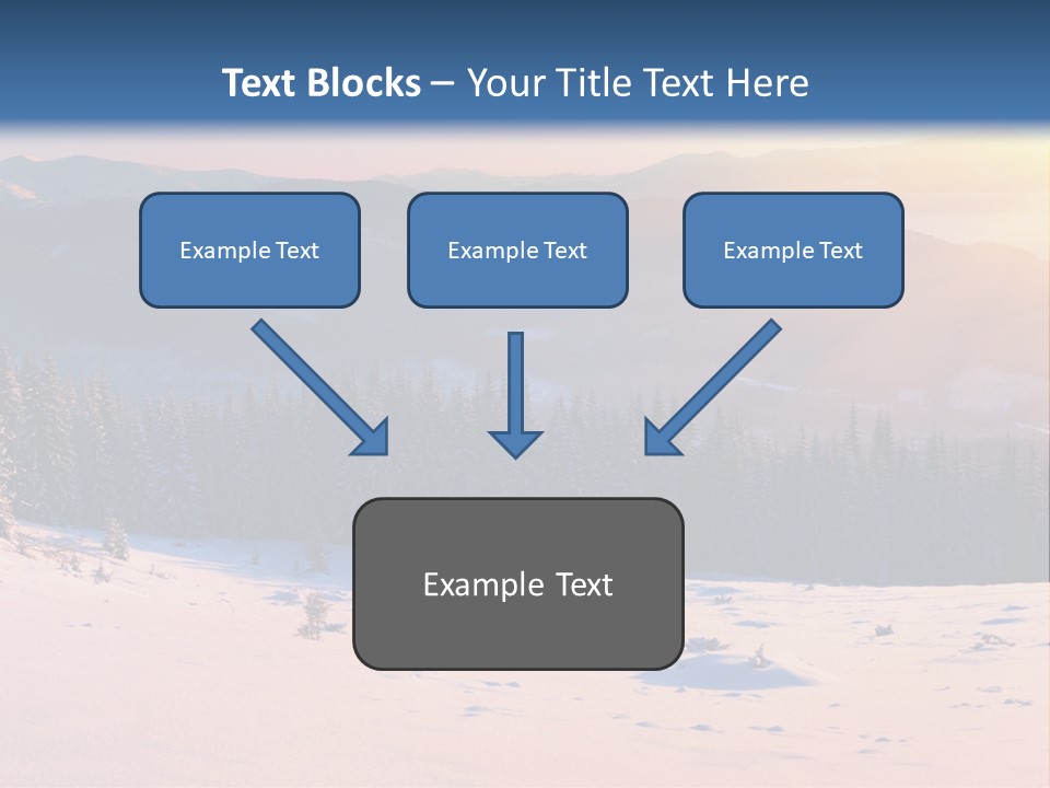 Background Wintry Sunlight PowerPoint Template