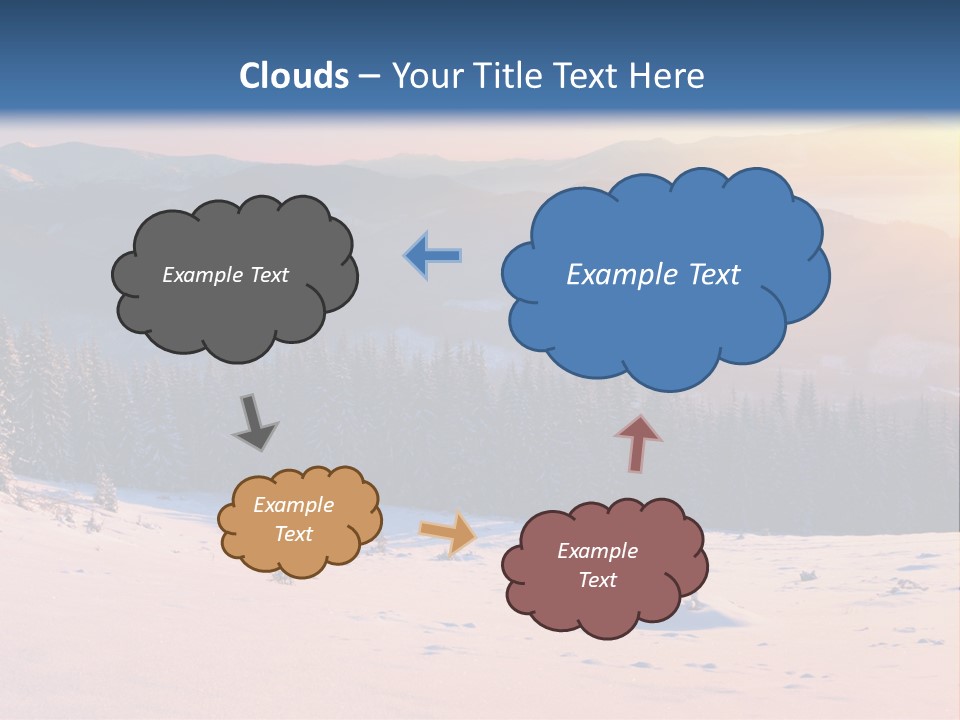 Background Wintry Sunlight PowerPoint Template