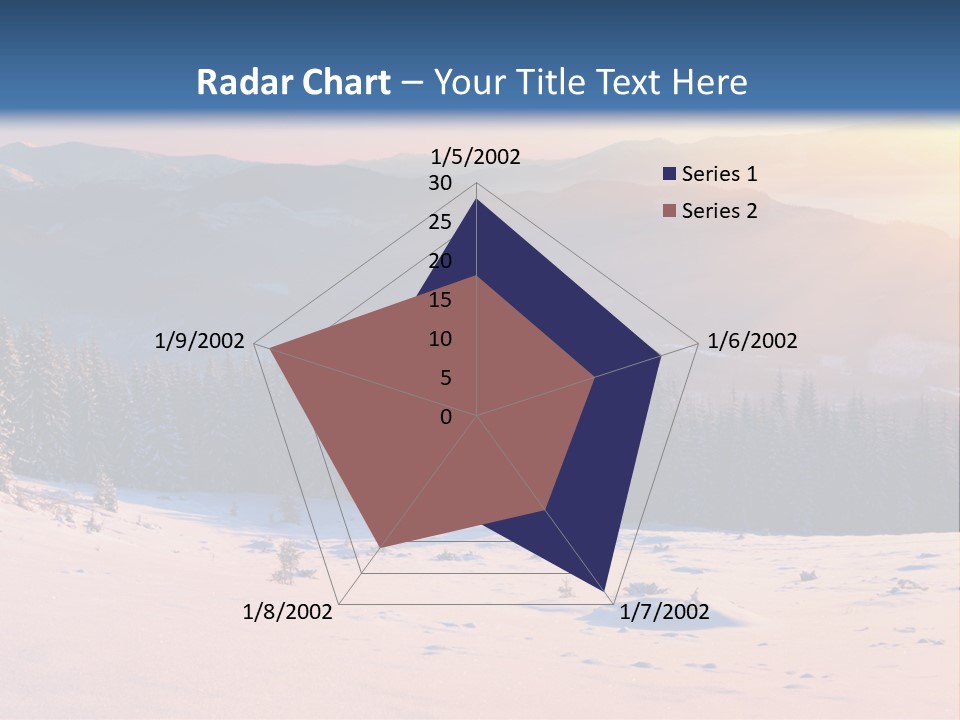 Background Wintry Sunlight PowerPoint Template