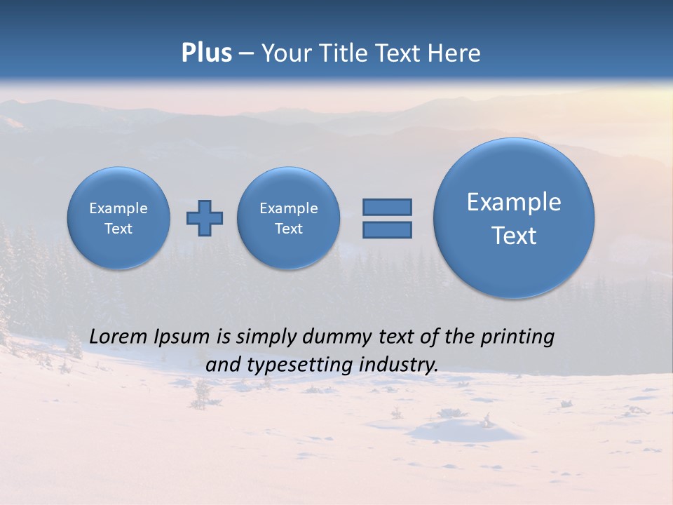 Background Wintry Sunlight PowerPoint Template