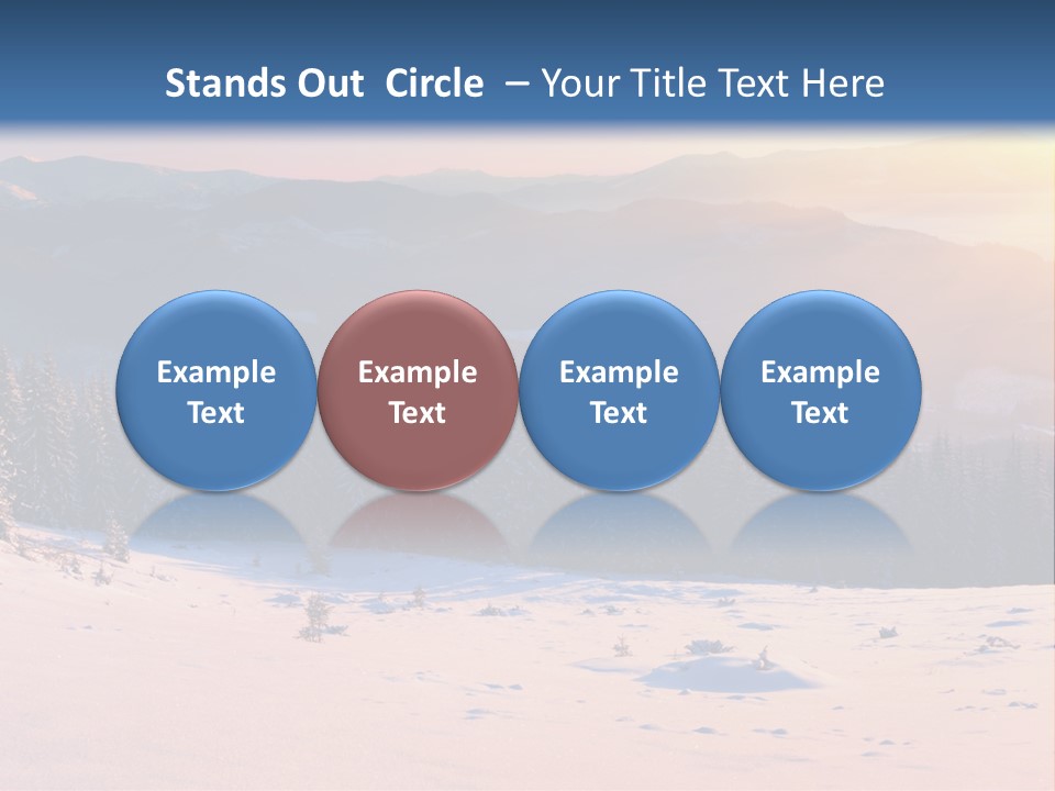 Background Wintry Sunlight PowerPoint Template