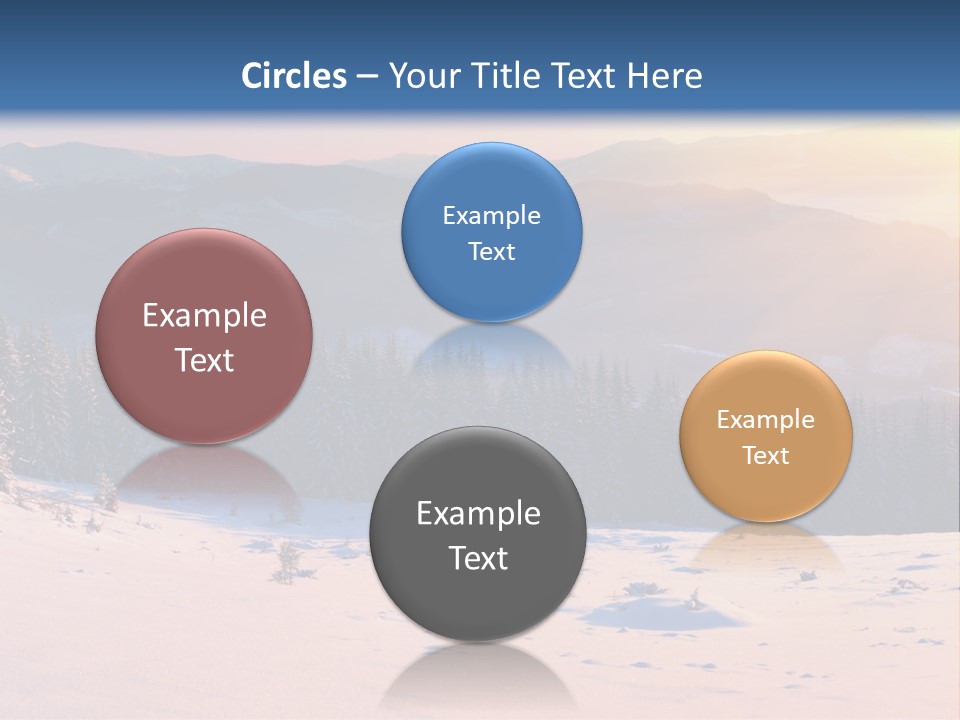 Background Wintry Sunlight PowerPoint Template