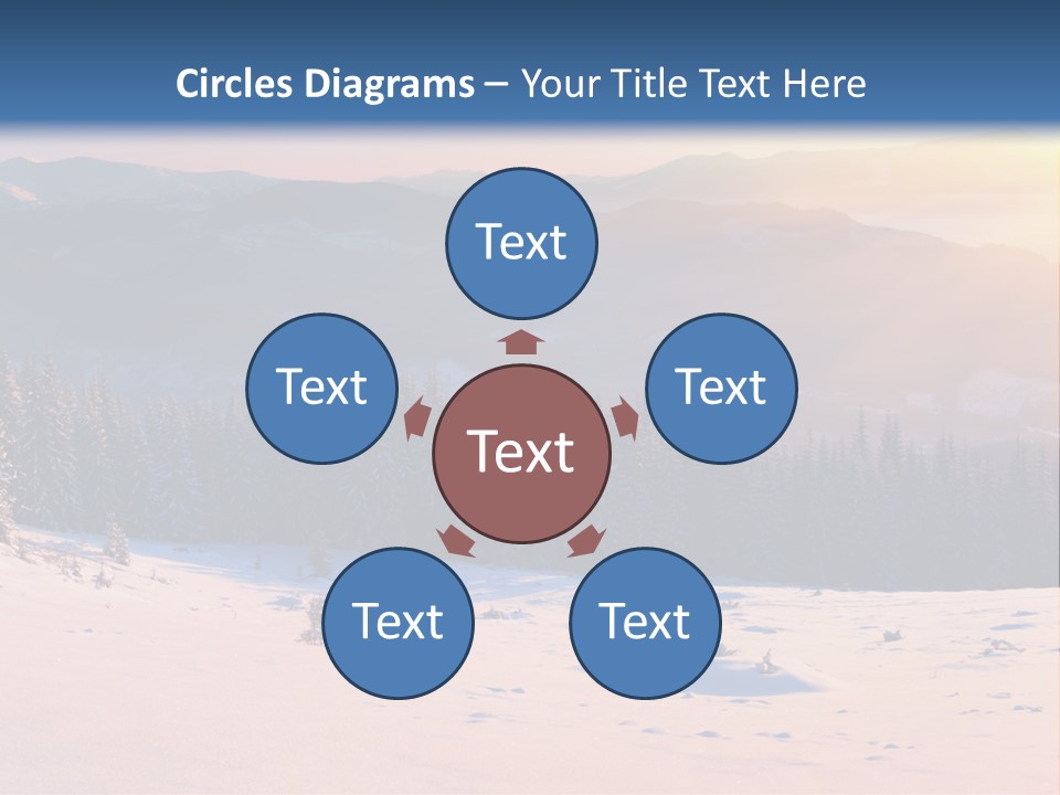 Background Wintry Sunlight PowerPoint Template