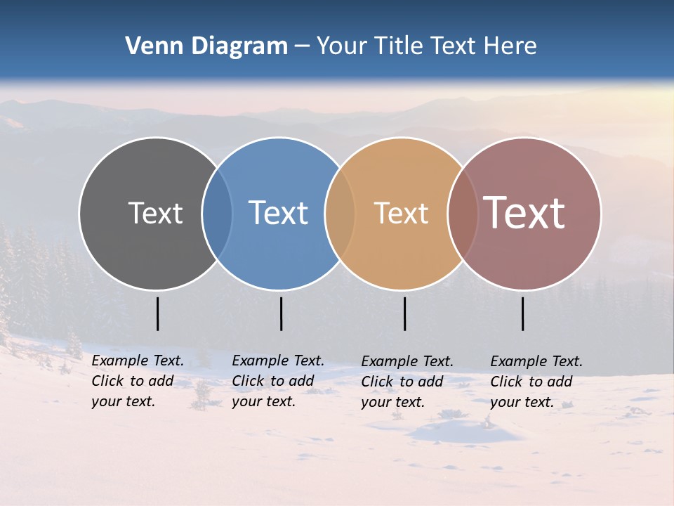 Background Wintry Sunlight PowerPoint Template