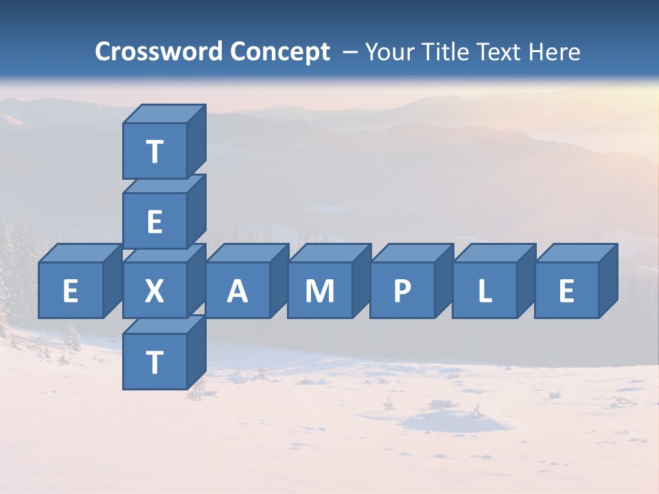 Background Wintry Sunlight PowerPoint Template