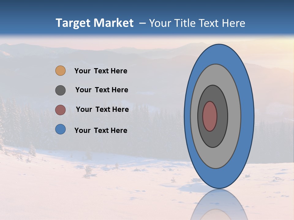 Background Wintry Sunlight PowerPoint Template