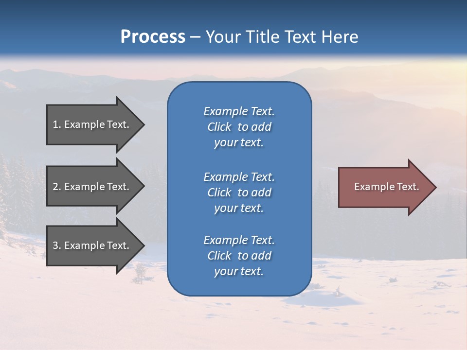 Background Wintry Sunlight PowerPoint Template