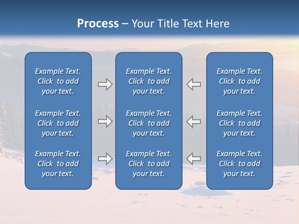 Background Wintry Sunlight PowerPoint Template